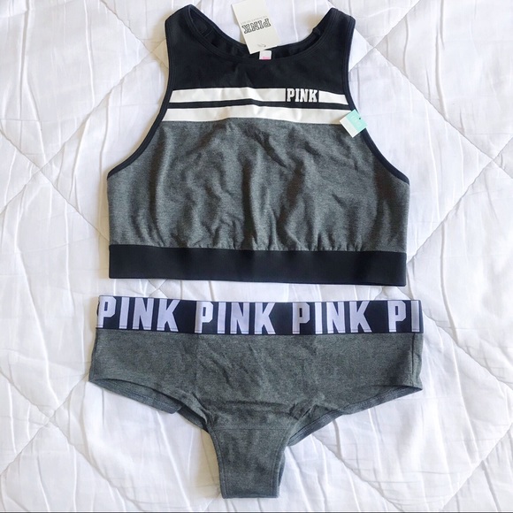 Vs Set PINK Victoria's Secret | Intimates & Sleepwear | Vs Pink Logo Sports ...
